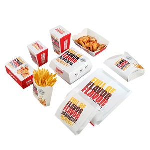 Caja de Embalaje para Snacks en Forma de Barco, No Plegable, para Papas Fritas y Nuggets de Pollo - Product Image 5