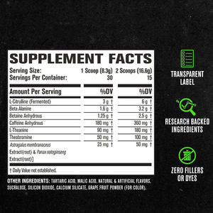 Supplément de nutrition sportive Pompe à azote Pré Workout Boost Energy Endurance <span class=keywords><strong>Fitness</strong></span> Supplément Poudre de protéines fortifiante pour les muscles - Product Image 2