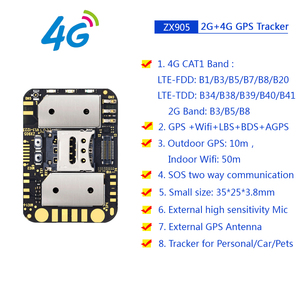 Mini traceur GPS 4G, carte mère PCBA, puce ZX903, suivi de mouvement et de vibrations, dispositif de localisation, application Web gratuite pour animaux de compagnie, enfants, objets de valeur - Product Image 2