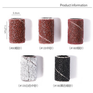 Outils de manucure : Têtes de ponceuse pour ongles 80 120 180 240, bandes de ponçage pour polissage des ongles, embouts de perceuse écologiques individuels - Product Image 4