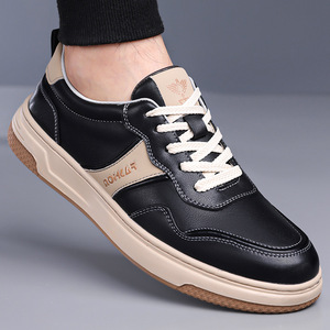 รองเท้าหนังลำลองผู้ชาย กันลื่น พื้นนุ่ม ส้นเตี้ย สไตล์เดินสบาย - Product Image 4