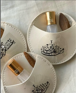Regalo de Ramadán, Obsequios de Eid Al-Adha, Estuche de <span class=keywords><strong>Cuero</strong></span> <span class=keywords><strong>PU</strong></span> para Perfume, Estuche para Botella de Aceite de Fragancia, Estuche de Regalo, Recuerdos de Boda - Product Image 2