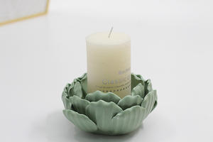 Decorazione dell'interno & Regalo Su Satinato Titolari Luce del Tè In <span class=keywords><strong>Ceramica</strong></span> Fatti A Mano Fiore Supporto di Candela - Product Image 3