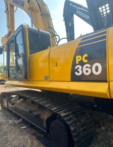 Excavatrice sur chenilles hydraulique lourde d'occasion Komatsu PC360 PC400 PC450, Indonésie, Philippines, extension du terminal de dragage portuaire - Product Image 5