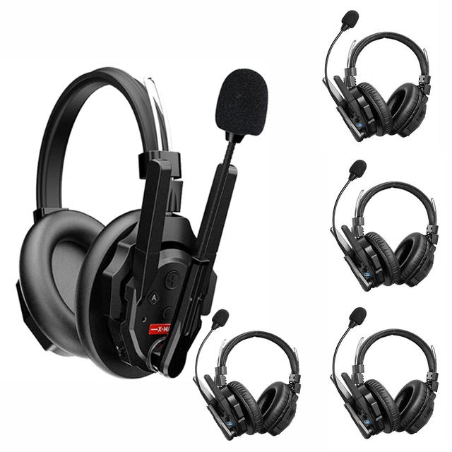 SYNCO Xtalk XMax5 Wireless Intercom System 500m Full-Duplex Headset for Film Production Live Broadcasting Team Communication