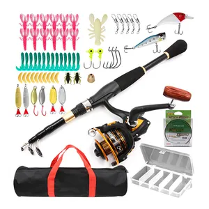 High Quality Spining Extendable Small Rods An Reels Full Metal Set Carbon Telescopic Stick Tubes Fishing Rack Big Fish Rod