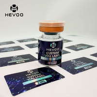 Étiquettes holographiques de luxe pour flacons de peptides de 3 ml, 5 ml, 7 ml, autocollants pharmaceutiques résistants au froid avec service de conception gratuit