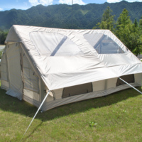 Tentes gonflables de grande taille pour l'aventure, tente gonflable 4 saisons pour 10 personnes avec fenêtre de toit, tente gonflable de luxe