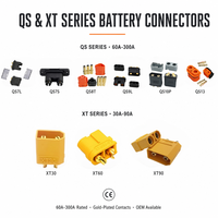 Connecteur de batterie XT60 QS7D anti-étincelles, prise d'alimentation haute tension et courant élevé, kit d'assortiment mâle-femelle plaqué or pour drone RC
