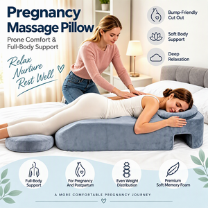 Oreiller de maternité en mousse à mémoire de forme, coussin corporel de grossesse <span class=keywords><strong>avec</strong></span> soutien abdominal pour <span class=keywords><strong>dormir</strong></span> et masser, vente en gros directe usine - Product Image 2