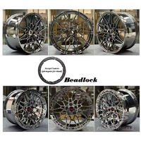 Jantes forgées monobloc HS Custom Chrome Beadlock 5X120 Drag Racing pour BMW M3 M4 F30 F80 G20 G21 G22 G23 G80 G82