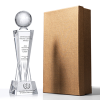 Trofeo de Cristal Personalizado de Alta Calidad, Medalla con Diseño de Continente Esmerilado, Premio para Torneos Deportivos