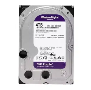 Original WD40PURZ HDD disque dur 4 To WD40PURX Surveillance classe violet HDD spécial pour la sécurité CCTV DVR NVR en stock