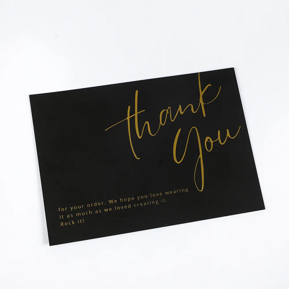 Impressão laminada Empresas serviço pós-venda promoção descontos pequenas empresas ouro rosa luxo personalizado com envelope