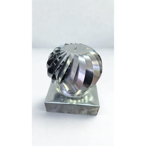 Ventilador de Techo Industrial de Acero Inoxidable con Capucha Rotatoria Cuadrada Impulsada por el Viento para Extracción de Gases de Combustión - Product Image 2