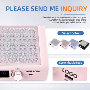 Salon için güçlü Fan ile 85w yeni güçlü güç fırçasız Motor taşınabilir akülü tırnak toz toplayıcı manikür profesyonel - Product Image 4