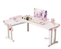 Bureau d'ordinateur minimaliste moderne