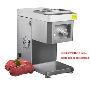 250kg/H Commercial Auto Stainless Steel Meat Slicer Machine Meat Cutter Grinder Vegetable Tabletop Kitchen Appliance