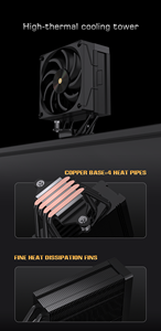 Ventilador Lovingcool RGB PWM de 120mm, disipador de calor de PC de refrigeración rápida, carcasa de ordenador silenciosa de alta velocidad, Enfriador de juegos, diseño de refrigeración rápida - Product Image 4