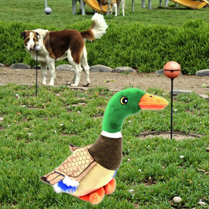 Durable Eco-Friendly Quacking <strong>Duck</strong> <strong>Dog</strong> Chew <strong>Toy</strong> Classic <strong>Squeaky</strong> Simulation Design For Pet Entertainment Teeth Cleaning Plush - Product Image 5
