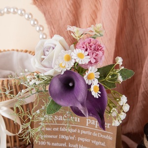 Fleur artificielle Calla Lily violette Igarashi, bouquet de mariage, décoration d'intérieur CF01216 - Product Image 4