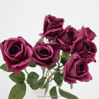 Bruidsdecoratie Real Touch Rozen Kunstbloemen Enkel Stuks Witte Rozen Latex Real Touch Bloem Kunstbloem voor Bruiloften