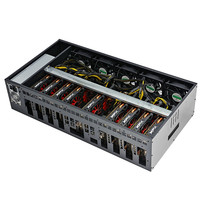 Vente chaude 9GPU boîtier de plate-forme X79 carte mère boîtier de serveur GPU RTX 3060m cartes graphiques ordinateur Pc carte mère boîtier classique