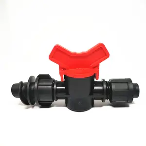Irrigation Drip Tape PP Fitting Pipe irrigation system fitting Connector Drip Coupling Valve for drip tape system