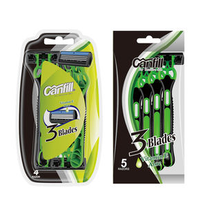 पीवोटिंग हेड के साथ डिस्पोजेबल शेवर 3 ब्लेड पुरुषों - Product Image 5