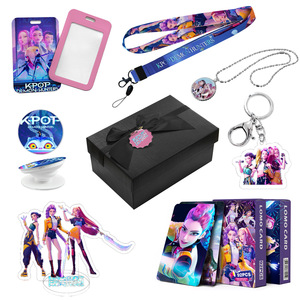 Caja de Regalo Pequeña Exquisita Personalizada de KPOP DEMON HUNTERS con Soporte para Tarjetas Fotográficas, Soporte para Teléfono Móvil, Lazo, Regalo de Cumpleaños y Navidad - Product Image 1