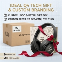 Casque et enceinte 2-en-1 sans fil Bluetooth 5.4, pliable, portable, pour fêtes en plein air et autour du feu de camp