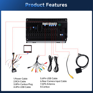 Radio de Auto Android Podofo Doble DIN de 7'' <span class=keywords><strong>2</strong></span>+64G con Carplay/Auto Inalámbrico, BT, GPS y FM para VW BORA/POLO/PASSAT, Venta al Por Mayor OEM/ODM - Product Image 4