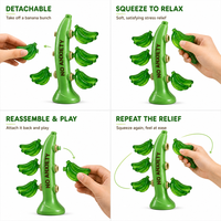 Jouet sensoriel détachable en forme de banane, souple, à remontée lente, apaisant et anti-stress