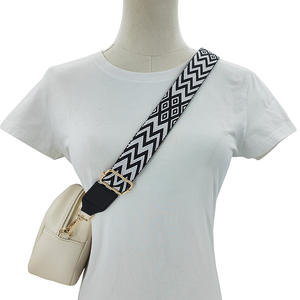 Jolie <span class=keywords><strong>sangle</strong></span> de sac en <span class=keywords><strong>tapisserie</strong></span> brodée de 3.8cm, bandoulière ou bandoulière réglable avec matériel noir or/argent/pistolet - Product Image 4