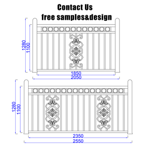 Hiện đại 6 chân đen Nhôm hàng rào bài cap 100x100 4x4 đúc cho khu vườn trang trí <span class=keywords><strong>trellis</strong></span> cổng kim loại vườn hàng rào phần cứng - Product Image 3
