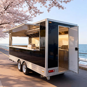 Food Truck Mobile Personnalisé pour Doner Kebab, Burger, Tacos, Poulet Frit, Pommes de Terre Cuites au <span class=keywords><strong>Four</strong></span>, avec <span class=keywords><strong>Four</strong></span> à Pizza - Product Image 4