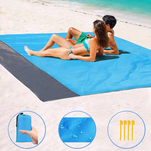 Summer One Bedroom Pop-Up Padded <strong>Beach</strong> Mat with Spring Wire Frame Polyester Outdoor Tent - Product Image 2