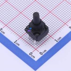 TS-1012A-A18B3-D2 Tactile Switch Through hole Component (THT)-4P,8x8mm Switch Single Pole Single Throw Round Button 2.5N 8mm - Product Image 1