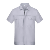 Ensemble uniforme en polyester durable, directement de l'usine, conception personnalisée, pour le secteur pétrolier/lavage de voitures/conduite, manches courtes, haute visibilité, unisexe