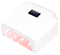 Lampe à ongles professionnelle 48W, lumière rouge UV LED, machine de séchage pour manucure, séchage rapide du vernis gel, équipement de salon