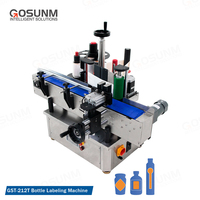 Machine d'étiquetage automatique de bouteilles adhésives de haute précision GOSUNM pour cartons et papier, 1000-1500 pièces/heure
