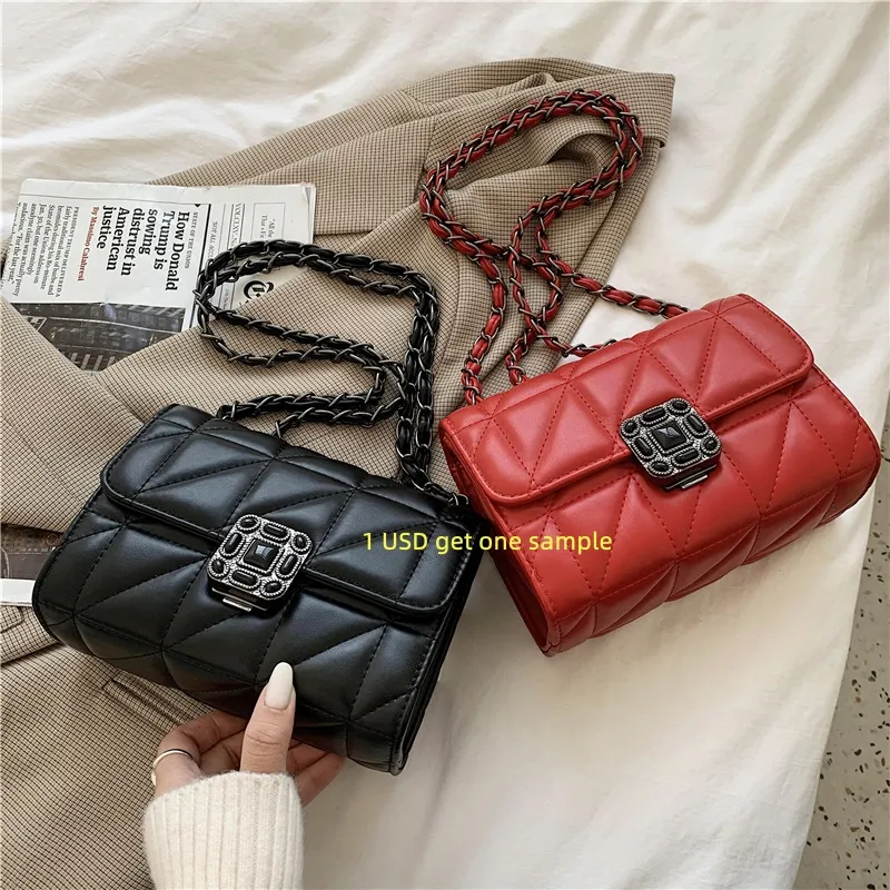 Bolsa Para Mujer Sac De Marqu Luxury Designer Coussin Small Square Flap Handbag With Chain Women Single Shoulder Crossbody Bag