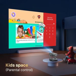 Máy chiếu mini di động 4K hệ điều hành Google <span class=keywords><strong>TV</strong></span>, rạp hát tại gia, Full HD LED LCD, video thông minh, dùng cho gia đình - Product Image 3