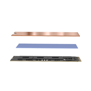 Yeni <span class=keywords><strong>M</strong></span>.2 2280 dizüstü NVMe katı hal isı emici saf bakır radyatör yelek rulman LED sabit disk için soğutma hava fanı - Product Image 3