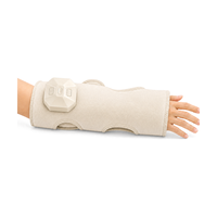 Masseur de bras et de poignet sans fil à compression d'air, 3 niveaux de chaleur, rechargeable, enveloppement de massage pour le bras et la main