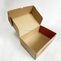 Boîte à chaussures pliable personnalisée, emballage en carton ondulé, boîte d'expédition pour marque de chaussures