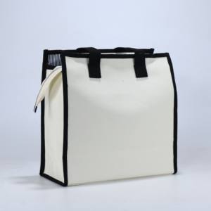 Wholesale Environmental Friendly Custom Printing <b>Tote</b> Zippered <b>Bag</b> for Women Travel - Product Image 4