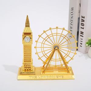 Rueda de la fortuna de Londres, modelo de construcción, decoración del hogar, recuerdos turísticos de París, Metal <span class=keywords><strong>Retro</strong></span>, Torre del Big Ben de Londres, accesorios de fotografía, regalos - Product Image 2