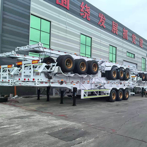 ตู้คอนเทนเนอร์ขนส่งขนาด 40 ฟุต 2000 กก. 12.5x2.5x1.5 ม. รถพ่วงพื้นเรียบ 3 เพลา จากซานตง ขาย - Product Image 2