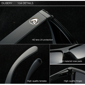 104 DUBERY Vente à chaud <span class=keywords><strong>Film</strong></span> de haute qualité Sports de plein air Tac Lens Lunettes de soleil polarisées Hommes Femmes - Product Image 6